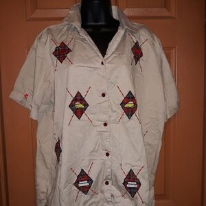 Bobbie Brooks button down size 18/20 cute designs A-15 5/$25